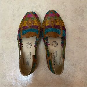 Colorful Huarache Sandals Size 6.5/7